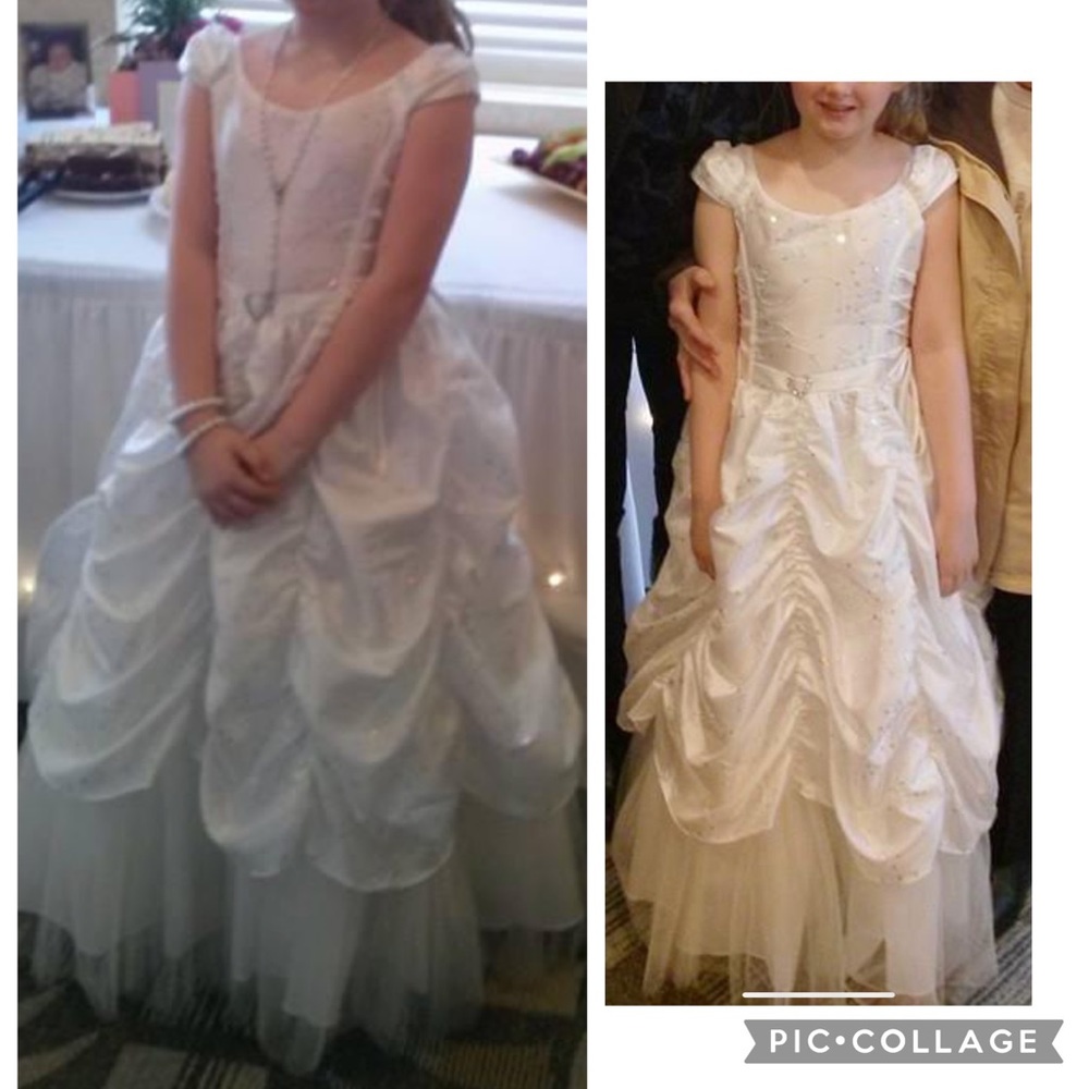 Size 10 girls flower girls dress